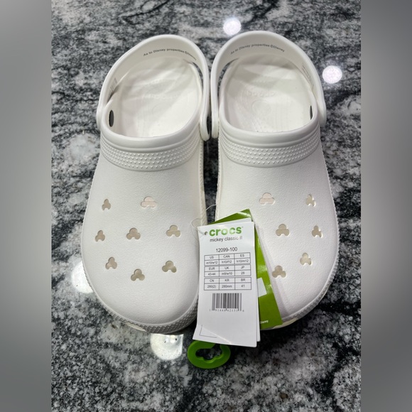Disney Parks Mickey ears Crocs White M10/W12 - Picture 8 of 12